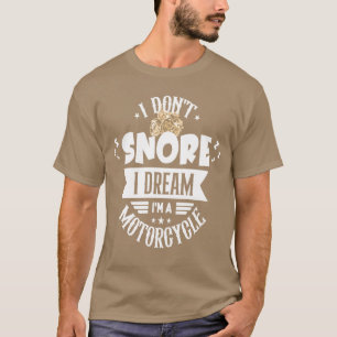 Camiseta Eu Não Ronco Eu Sonho Que Sou Uma Garota De Moto 8