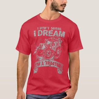 Camiseta Eu não ronco, sonho que sou um Farmador Engraçado 
