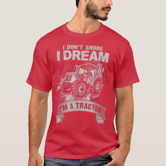 Camiseta Eu não ronco, sonho que sou um Farmador Engraçado