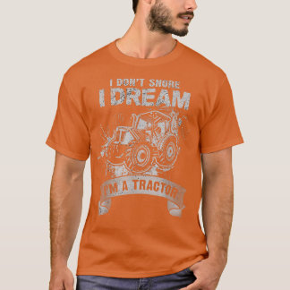 Camiseta Eu não ronco, sonho que sou um Farmador Engraçado