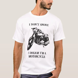 Camiseta Eu não ronco - Unisex Motorcycle T-Shirt