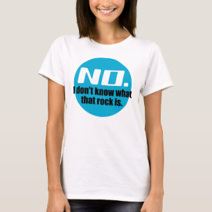 Camiseta Eu não sei o que é essa rocha (azul)