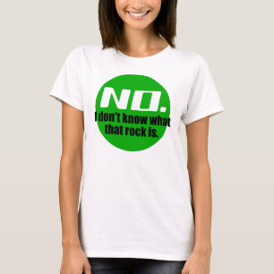 Camiseta Eu não sei o que é essa rocha (verde)