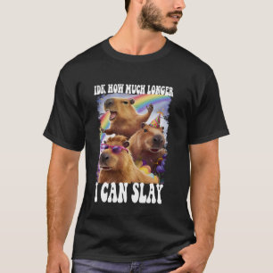 Camiseta Eu Não Sei Quanto Tempo Eu Posso Jogar Capybara Fu