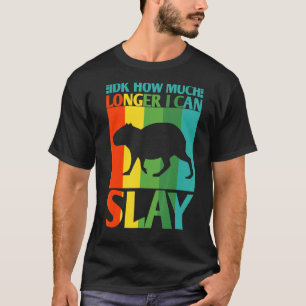 Camiseta Eu Não Sei Quanto Tempo Eu Posso Jogar Capybara Me