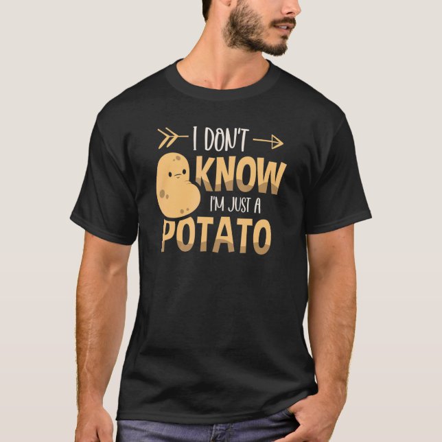 Camiseta Eu não sei que sou apenas um tatê de batata-vegeta (Frente)