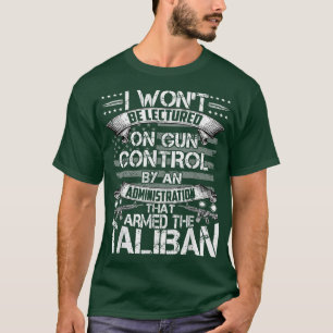Camiseta Eu não serei ensinado no controle de armas