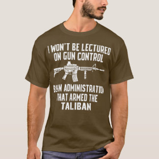 Camiseta Eu não serei ensinado no controle de armas por uma