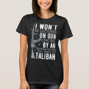 Camiseta Eu não serei ensinado no controle de armas por uma