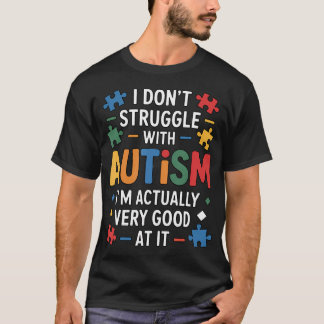Camiseta Eu Não Sofro Com o Mês de Conscientização do Autis
