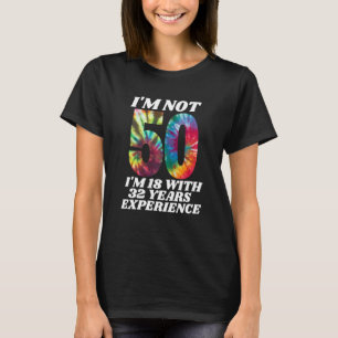 Camiseta Eu não sou 50 anos 50 anos aniversário de homens e