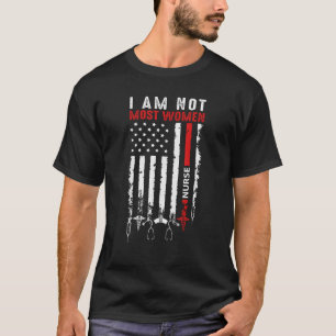 Camiseta Eu Não Sou A Maioria Das Mulheres Enfermeira Camis