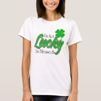 Camiseta Eu não sou afortunado, mim sou abençoado! Irlandês