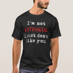 Camiseta Eu não sou anti-social