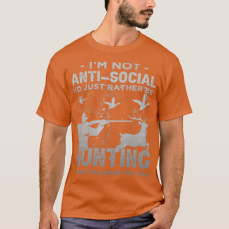 Camiseta Eu Não Sou AntiSocial Id Apenas Preferencialmentes