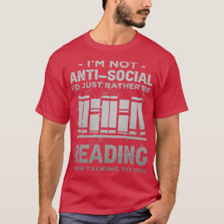 Camiseta Eu Não Sou AntiSocial Id Apenas Preferencialmentes