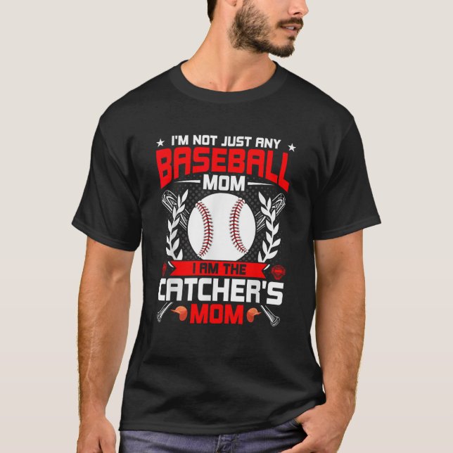 Camiseta Eu não sou apenas qualquer jogador de baseball mãe (Frente)