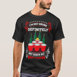 Camiseta Eu não sou Bebado Definitivamente Não Sóbrio, mas 
