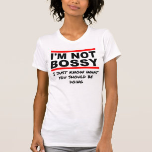 Camiseta Eu não sou bossy