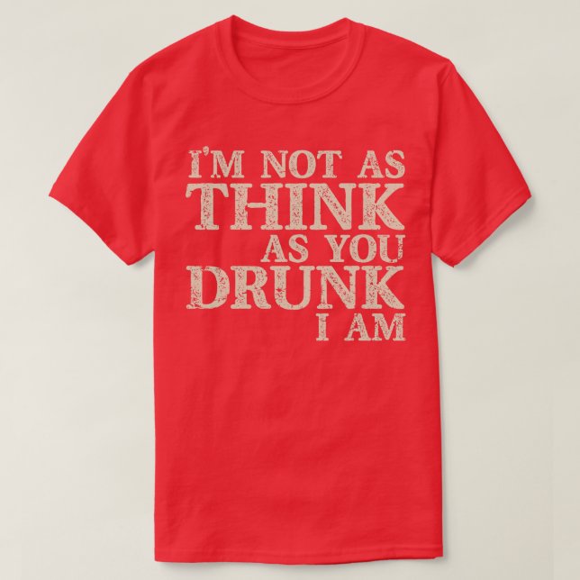 Camiseta Eu não sou como pensar (Frente do Design)