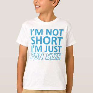 Camiseta Eu não sou curto mim sou apenas t-shirt dos miúdos