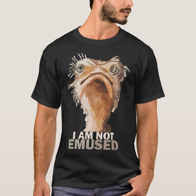 Camiseta Eu Não Sou Emubado Com Humor De Aves Da Uem (Frente)