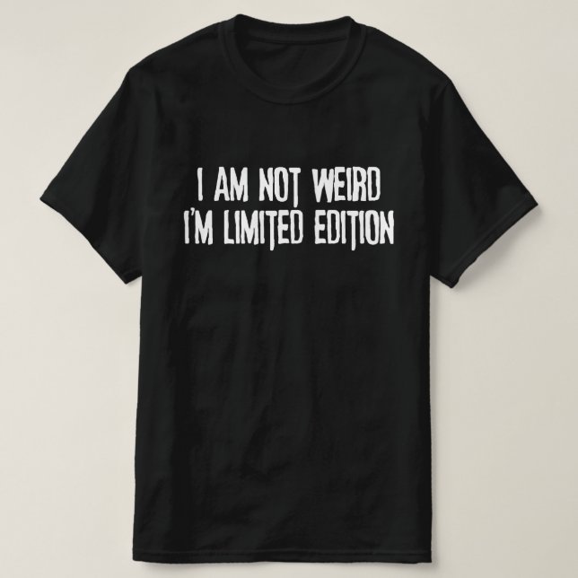Camiseta Eu Não Sou Estranho Sou Edição Limitada (Frente do Design)