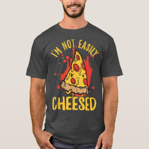 Camiseta Eu não sou fácil de agradar pizza de queijo