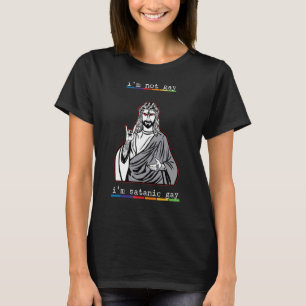 Camiseta Eu não sou Gay, sou Satanás Gay-homossexual Jesu