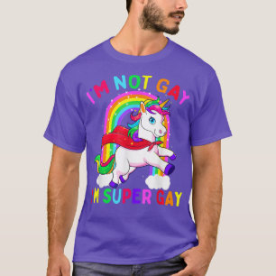 Camiseta Eu não sou Gay sou um sinalizador de orgulho LGBT 