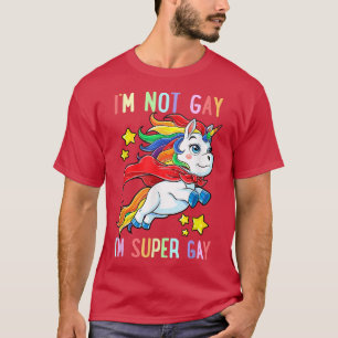 Camiseta Eu não sou Gay sou um sinalizador de orgulho LGBT 