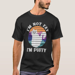 Camiseta Eu não sou gordo, sou Puffy White Cat