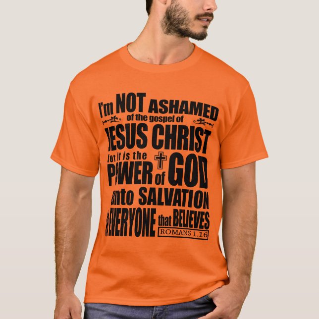 Camiseta Eu não sou humilhado do evangelho (Frente)
