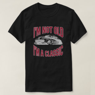 Camiseta Eu não sou idoso mim sou uma velha escola clássica
