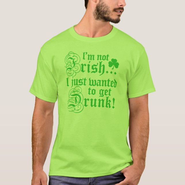 Camiseta Eu não sou irlandês (Frente)