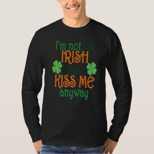 Camiseta Eu não sou irlandês, mas beije-me de qualquer form