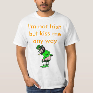 Camiseta Eu não sou irlandês mas beijo-me de qualquer