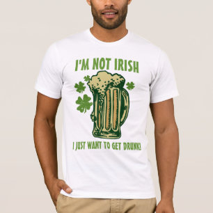 Camiseta Eu não sou irlandês mim apenas quero obter o