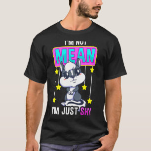 Camiseta Eu Não Sou Má Sou Apenas Gato Pessoa Tímida e Cala