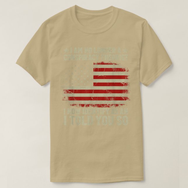 Camiseta Eu Não Sou Mais Uma Bandeira Teórica Americana Da  (Frente do Design)
