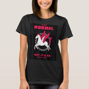 Camiseta Eu não sou normal, mas é Ok Pegasus Legal Retro