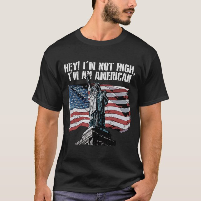 Camiseta Eu não sou o alto sou um Patriotismo Patriótico Am (Frente)
