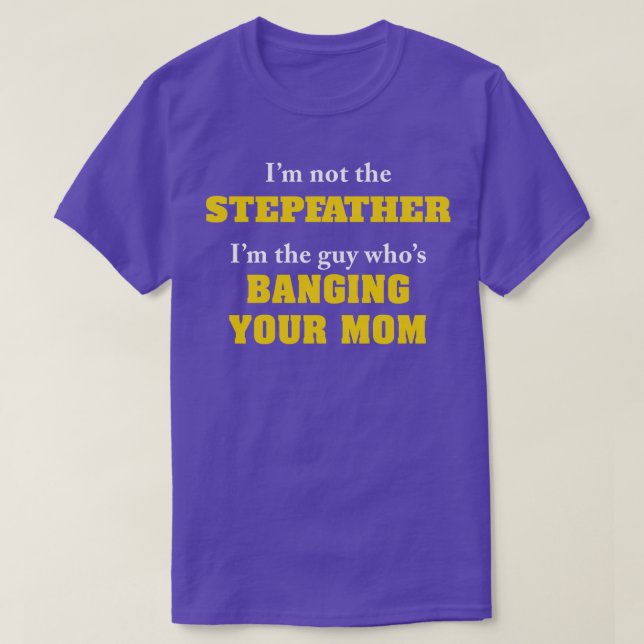 Camiseta Eu não sou o STEPFATHER (Frente do Design)