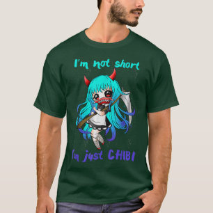 Camiseta Eu não sou pequeno, sou apenas chibi, bonitinha am