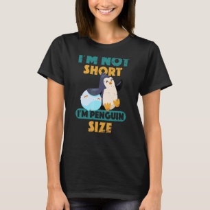 Camiseta Eu não sou pequeno, sou pinguim tamanho bonito e f