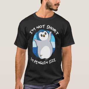 Camiseta Eu não sou pequeno, sou pinguim tamanho garoto Men