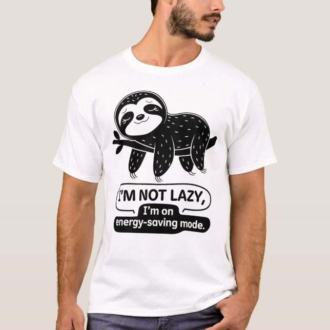 Camiseta Eu não sou preguiçoso (Frente)