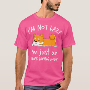 Camiseta Eu Não Sou Preguiçoso Shiba Inu Shirt Loafer Dog L