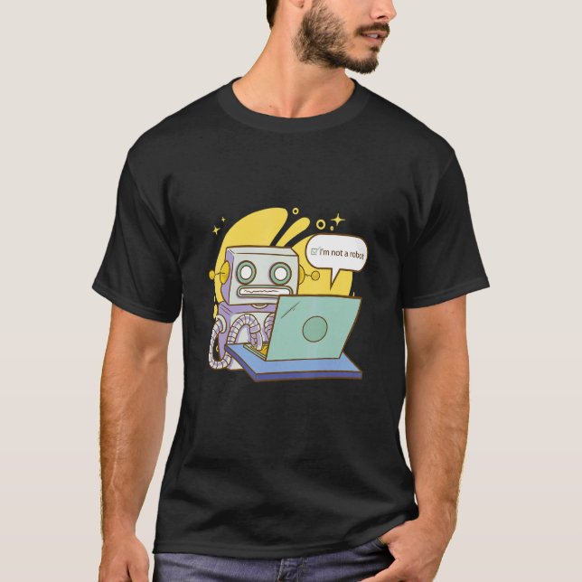 Camiseta Eu não sou robótica (Frente)