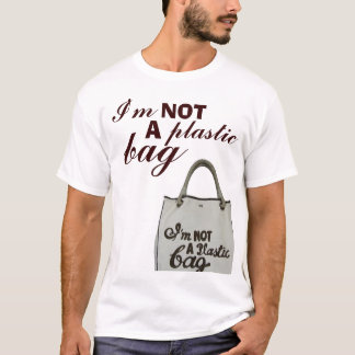 Camiseta Eu não sou saco de plástico de A
